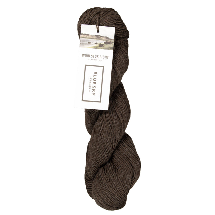 Blue Sky Fibers Woolstok Light Yarn - 2313 Dark Chocolate - Zoom Image