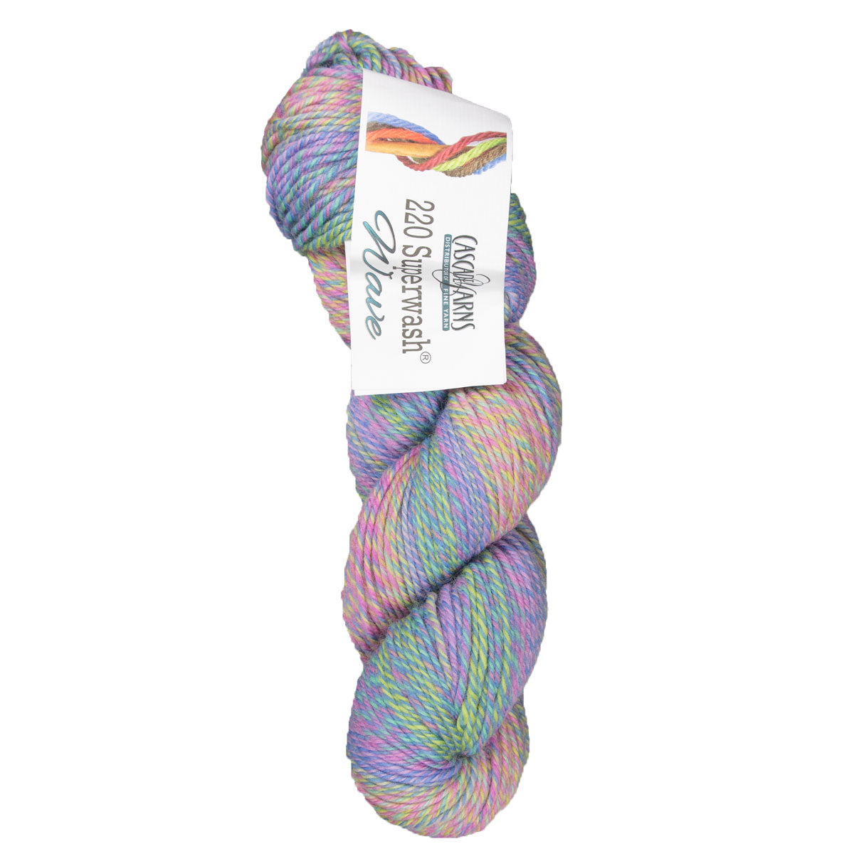 Cascade Yarns 220 Superwash Wave Yarn - 120 Springtime - Extra Image