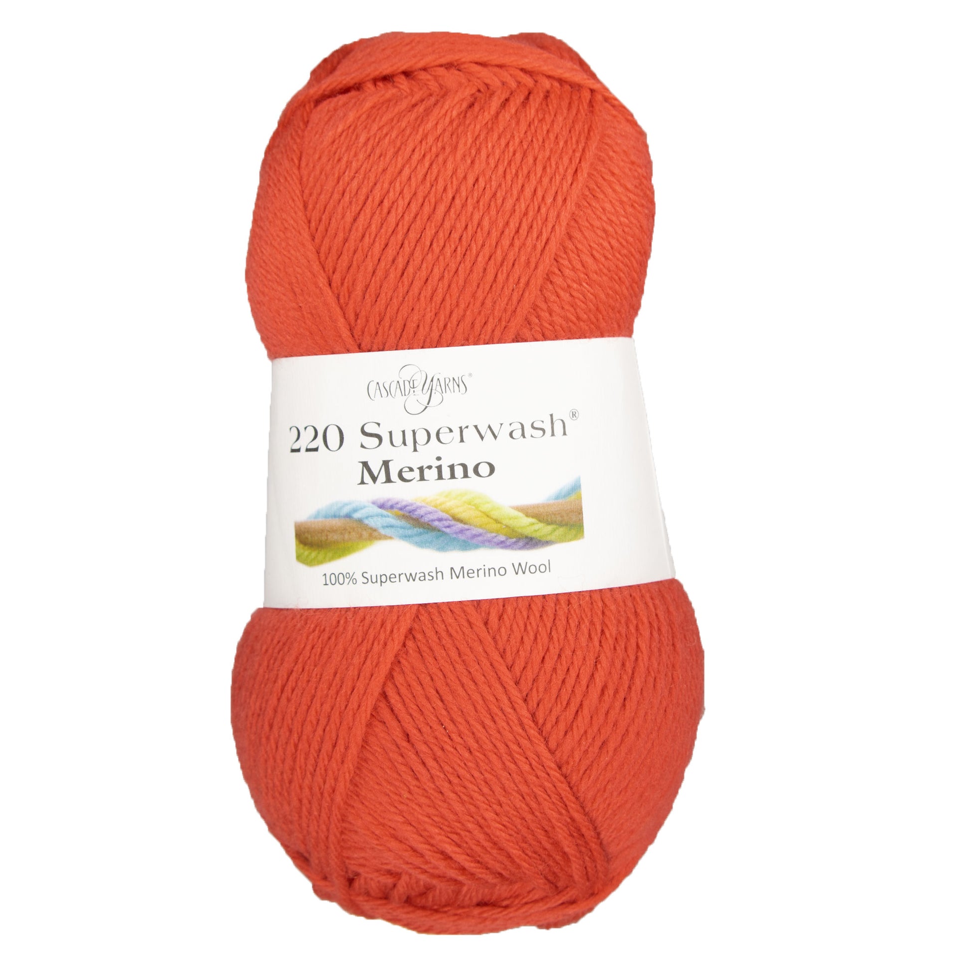 Cascade Yarns 220 Superwash Merino Yarn - 109 Poppy Red - Zoom Image

