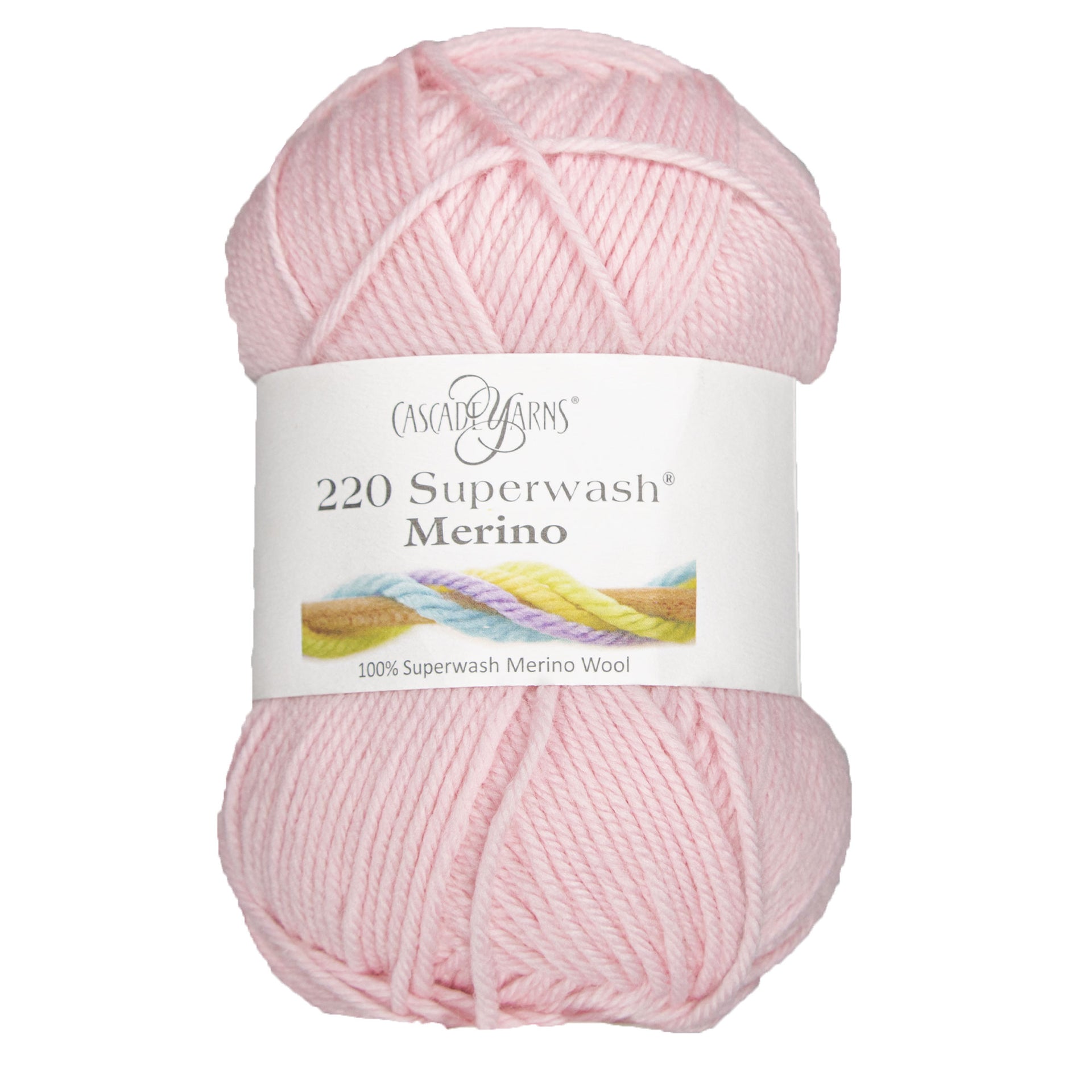 Cascade Yarns 220 Superwash Merino Yarn - 123 Pink Pearl - Zoom Image
