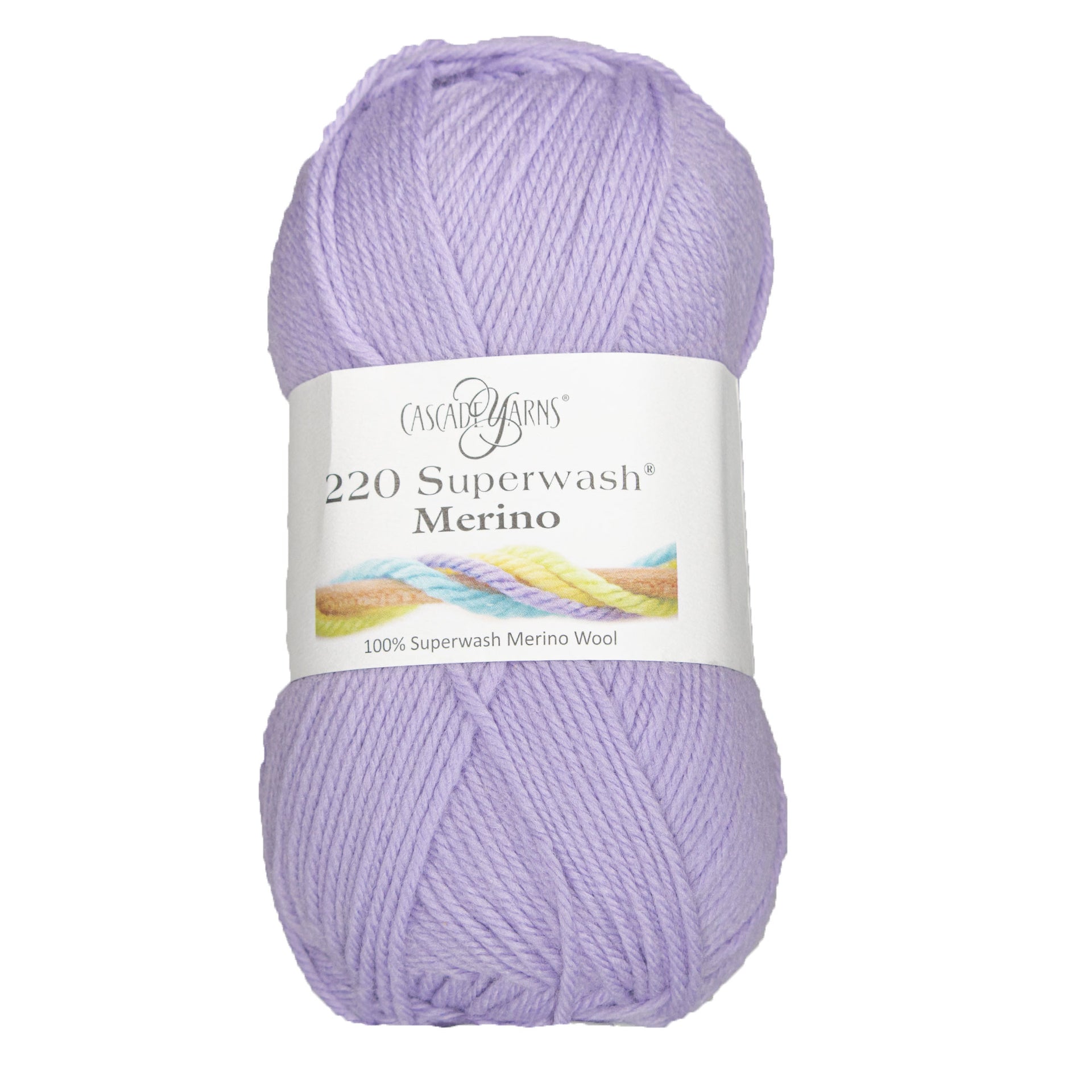 Cascade Yarns 220 Superwash Merino Yarn - 124 Pastel Lilac - Zoom Image
