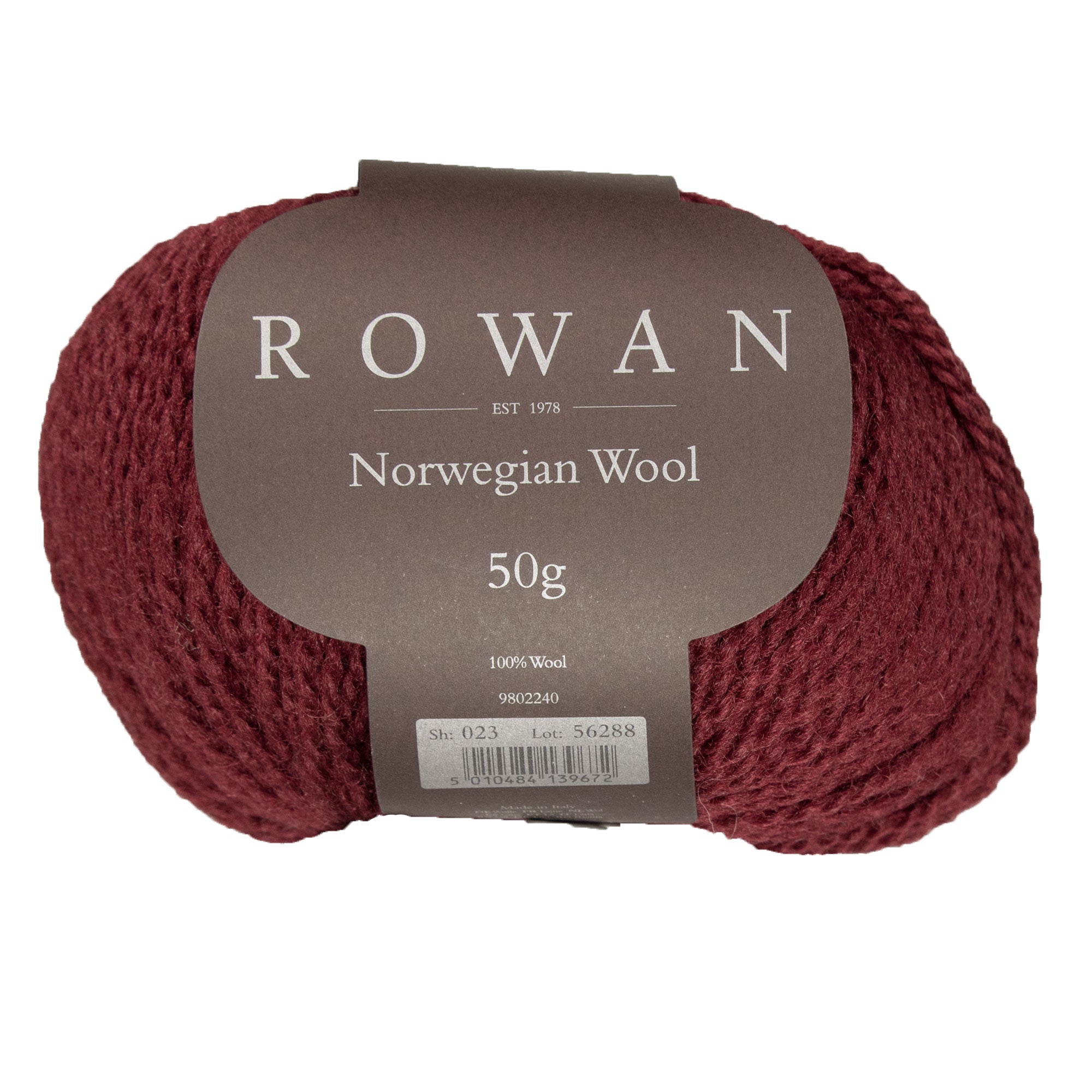 Rowan Norwegian Wool Yarn - 023 Red Velvet - Zoom Image
