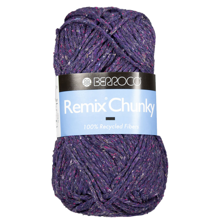 Berroco Remix Chunky Yarn - 9973 Eggplant - Zoom Image