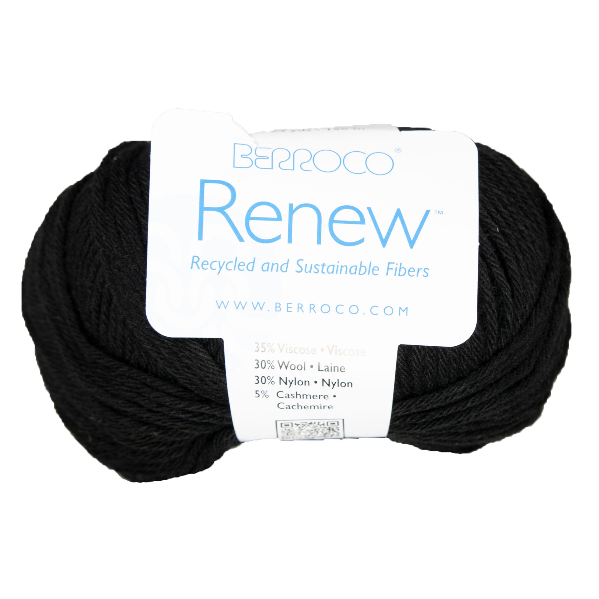 Berroco Renew Yarn - 1334 Raven - Zoom Image
