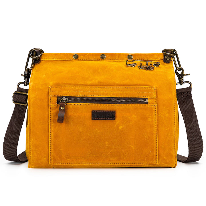 della Q Maker's Canvas Rucksack - Mustard - Zoom Image