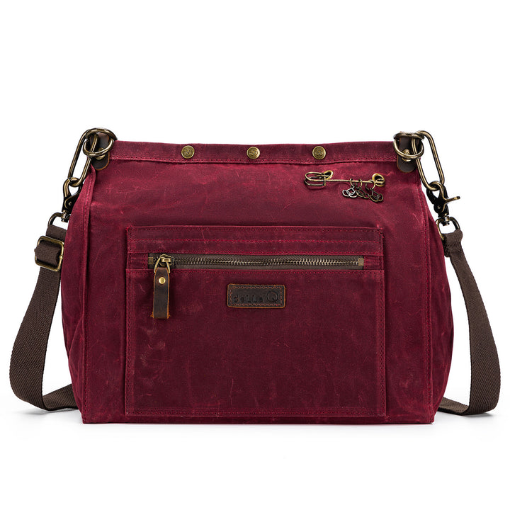 della Q Maker's Canvas Rucksack - Red - Zoom Image