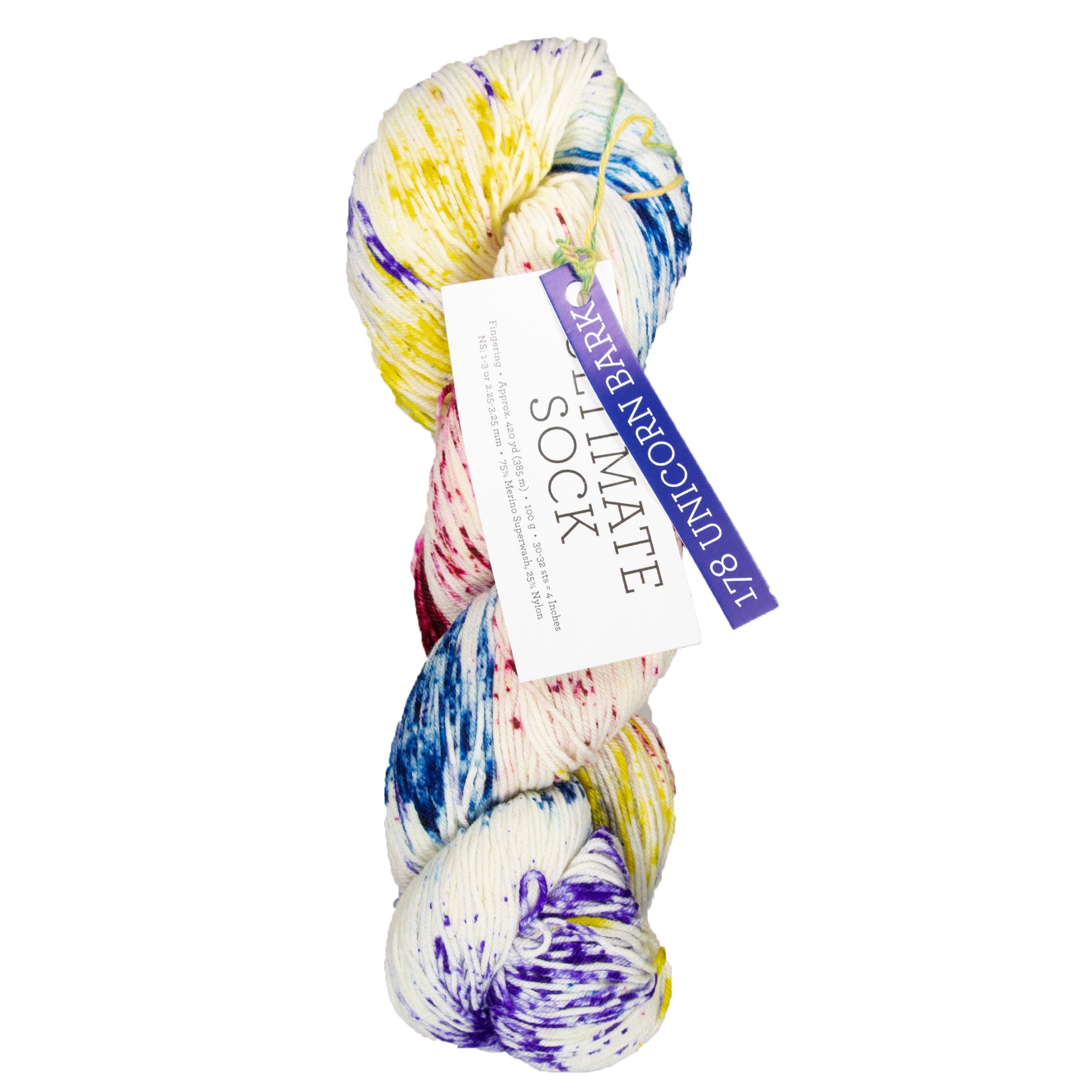 Malabrigo Ultimate Sock Yarn - 178 Unicorn Bark - Zoom Image
