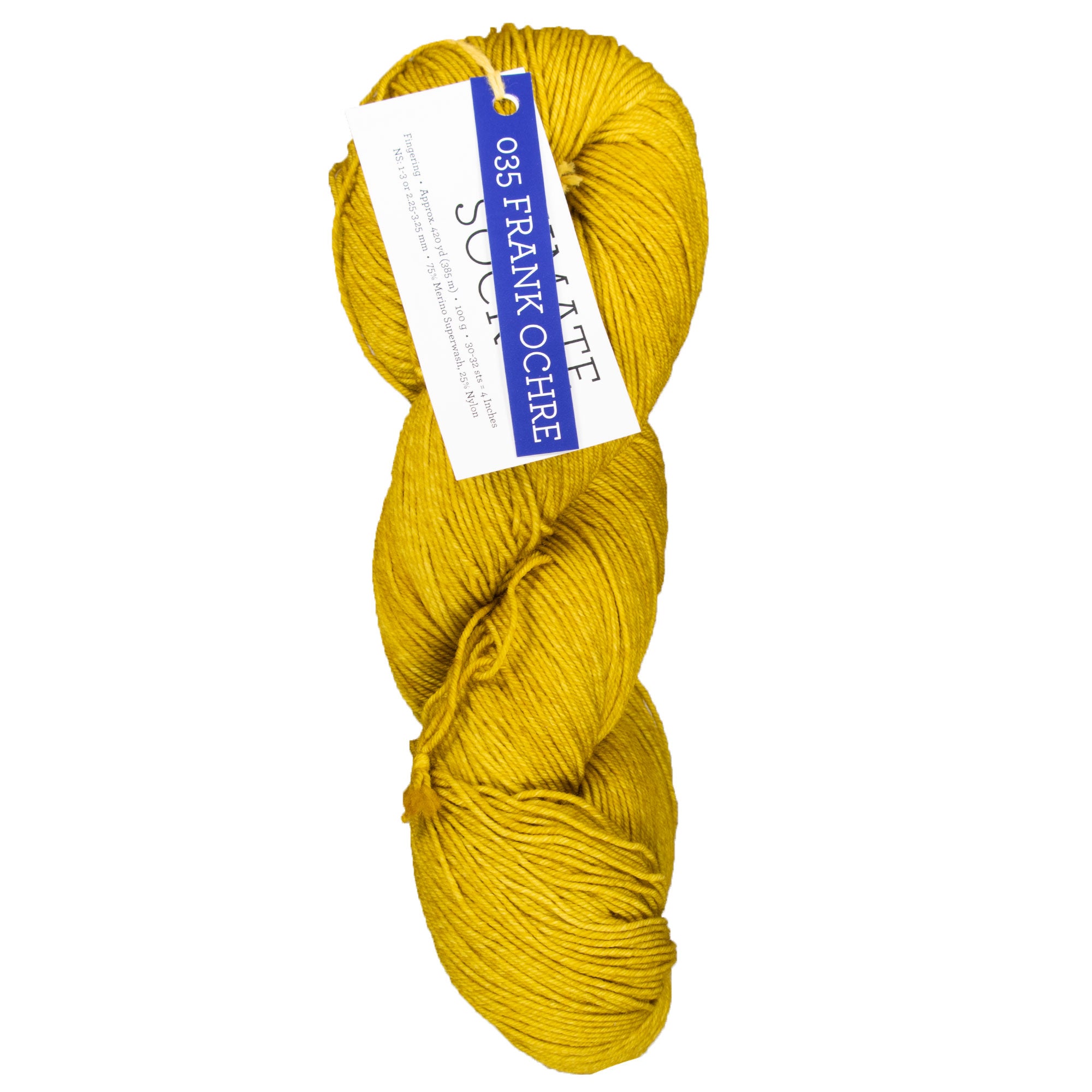 Malabrigo Ultimate Sock Yarn - 035 Frank Ochre - Zoom Image