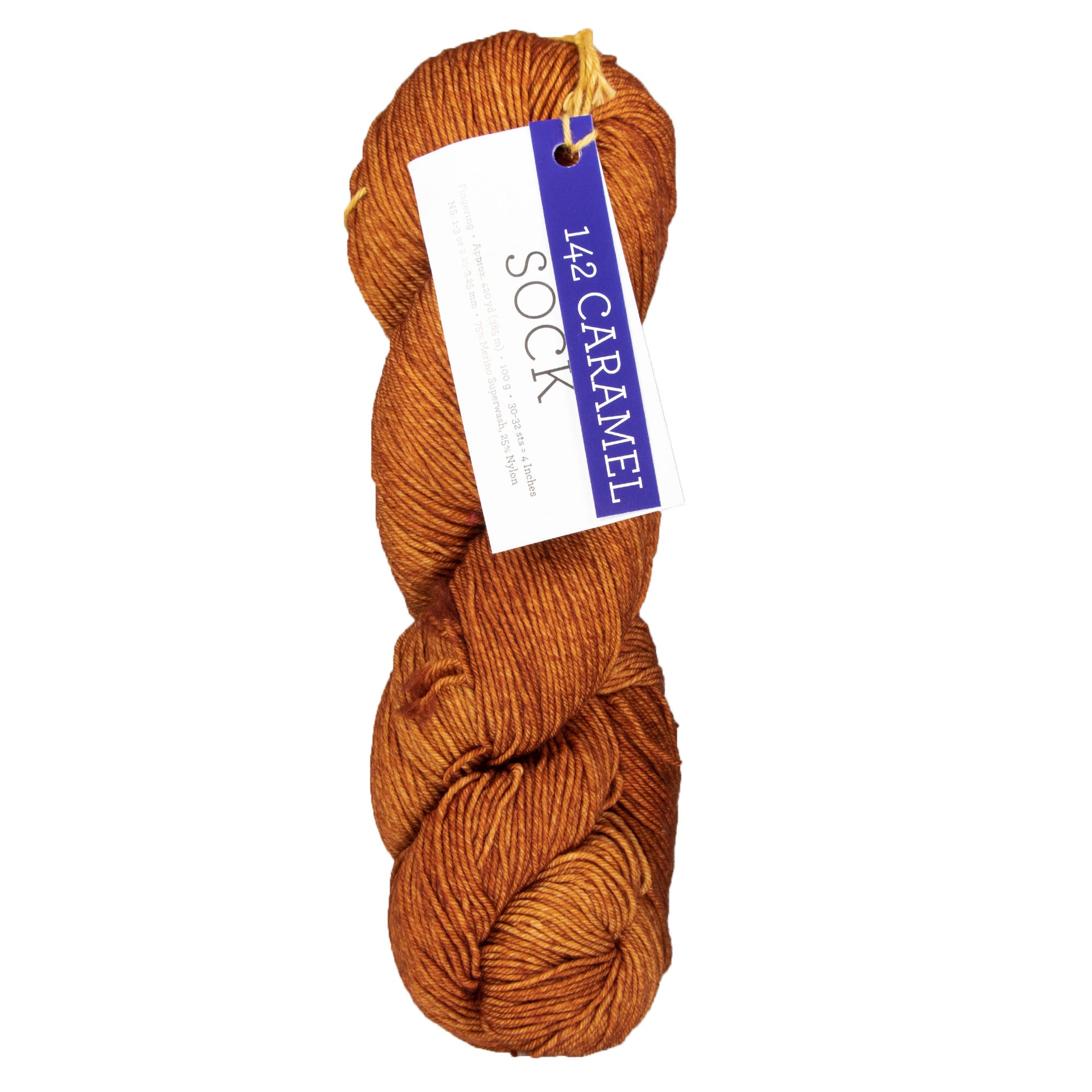 Malabrigo Ultimate Sock Yarn - 142 Caramel - Zoom Image
