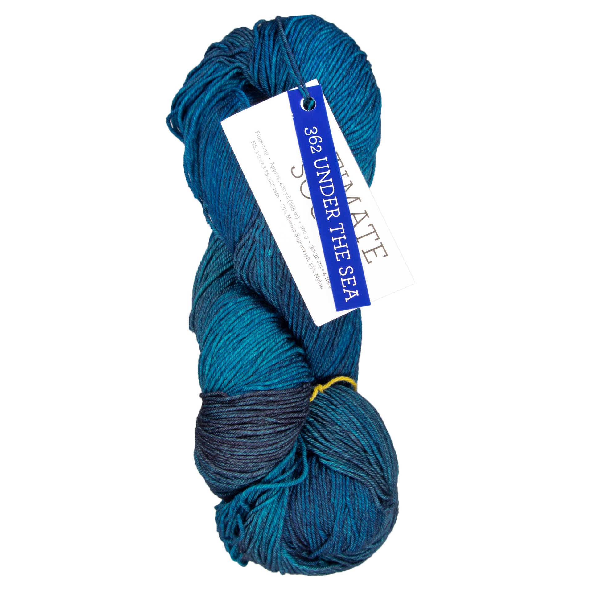 Malabrigo Ultimate Sock Yarn - 362 Under The Sea - Zoom Image
