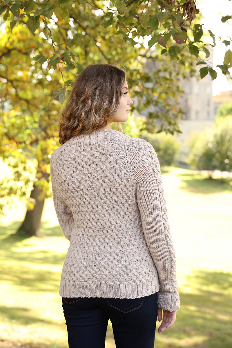 Plymouth Yarn Patterns - 3364 Cabled Cardigan - PDF Download - Extra Image

