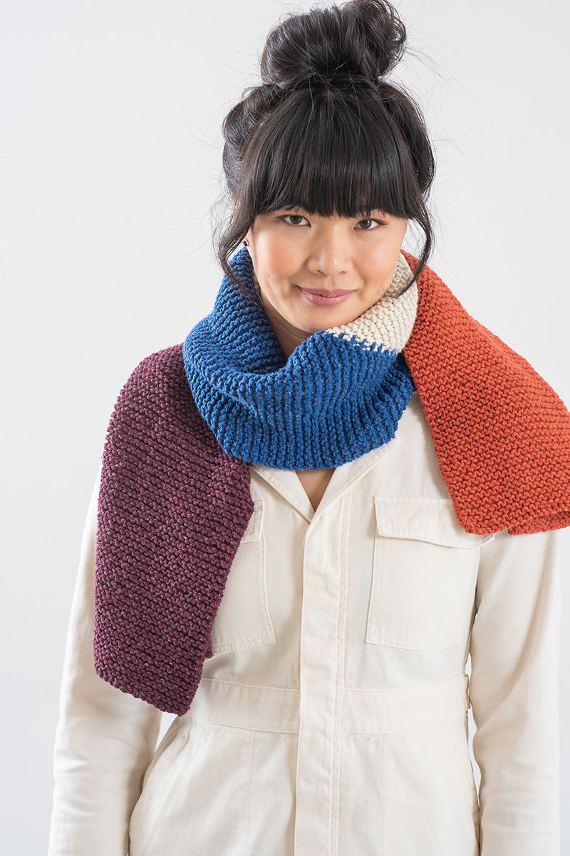 Berroco Fall Collection 2022 Patterns - Yesnia Scarf and Hat Set - PDF Download - Extra Image

