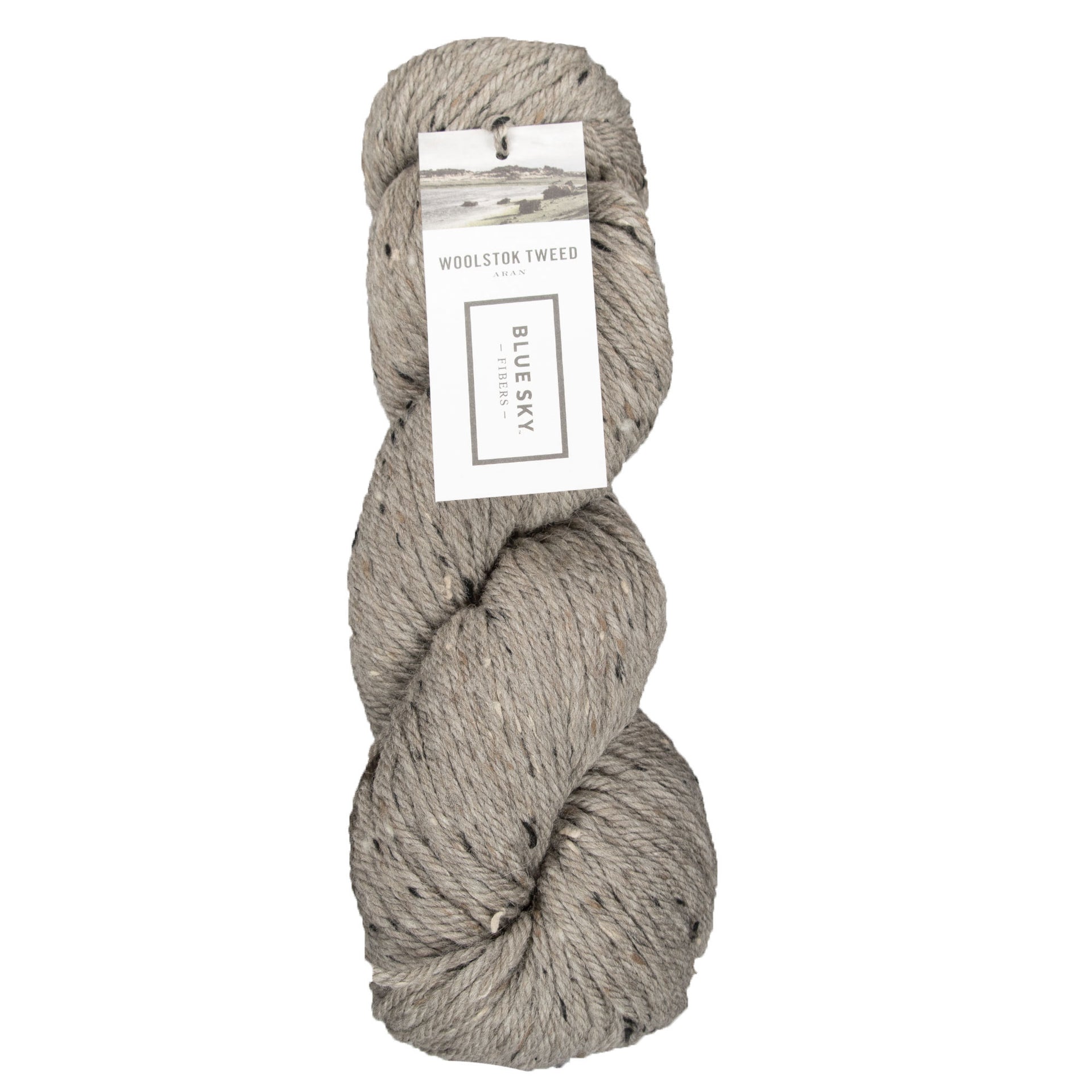 Blue Sky Fibers Woolstok Tweed (Aran) Yarn - 3301 Wild Mushroom - Zoom Image
