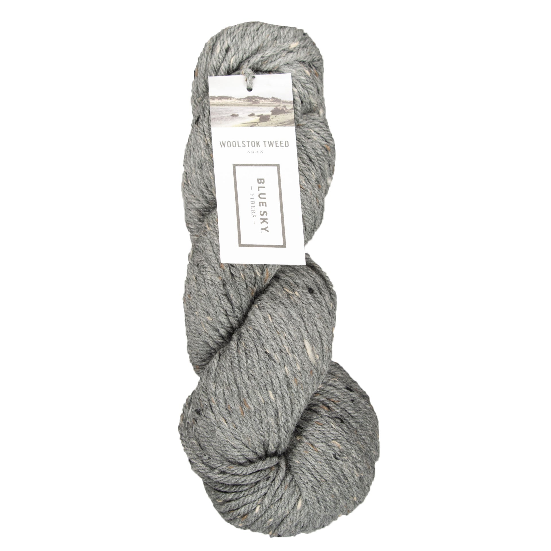 Blue Sky Fibers Woolstok Tweed (Aran) Yarn - 3303 River Rock - Zoom Image
