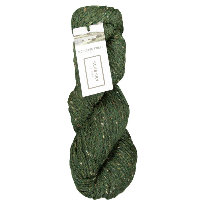 Blue Sky Fibers Woolstok Tweed (Aran) Yarn - 3308 Olive Branch - Zoom Image