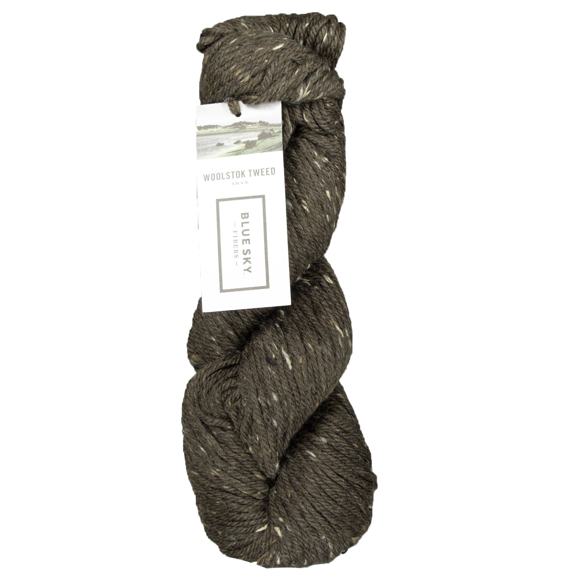 Blue Sky Fibers Woolstok Tweed (Aran) Yarn - 3309 Deep Earth - Zoom Image
