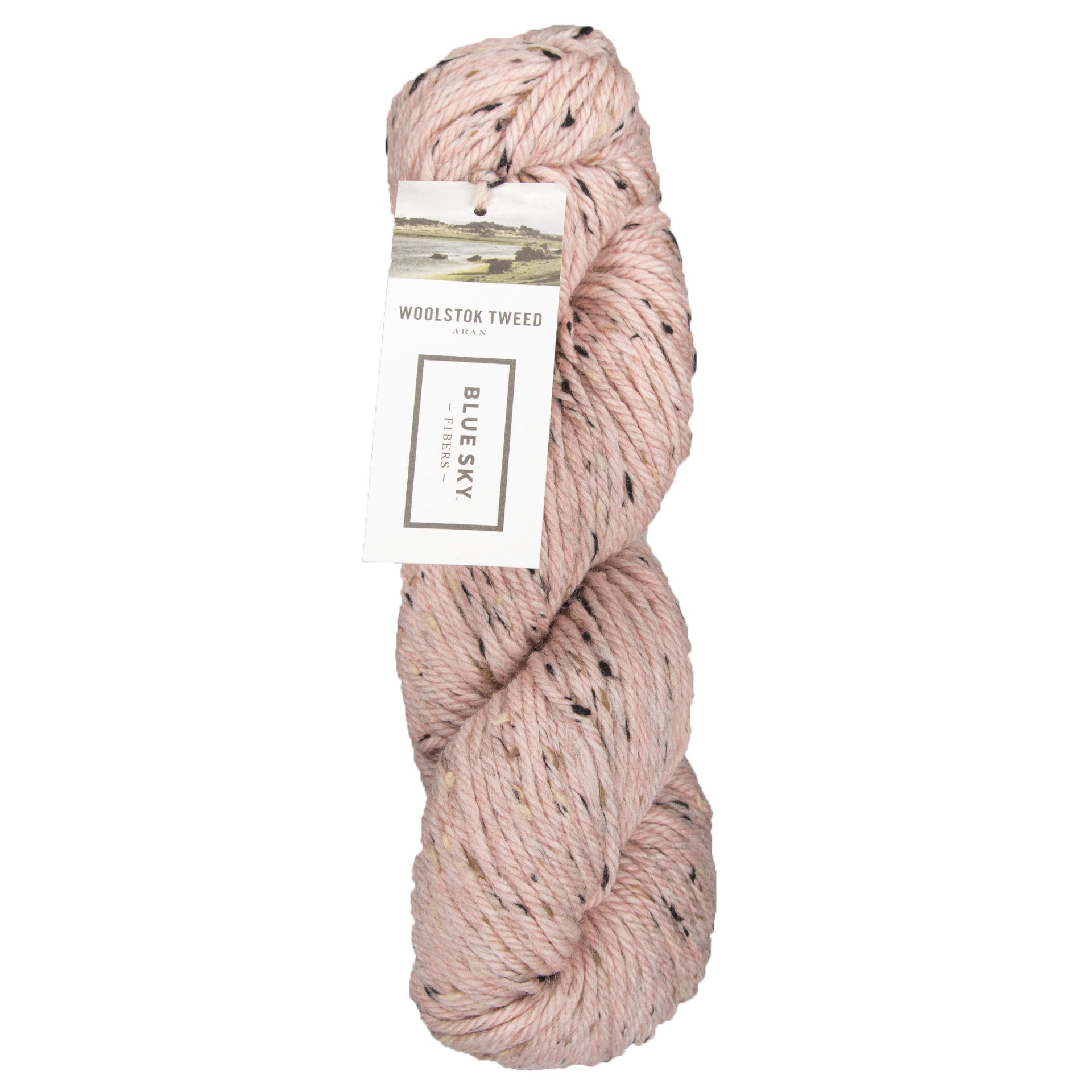 Blue Sky Fibers Woolstok Tweed (Aran) Yarn - 3310 Cactus Flower - Zoom Image
