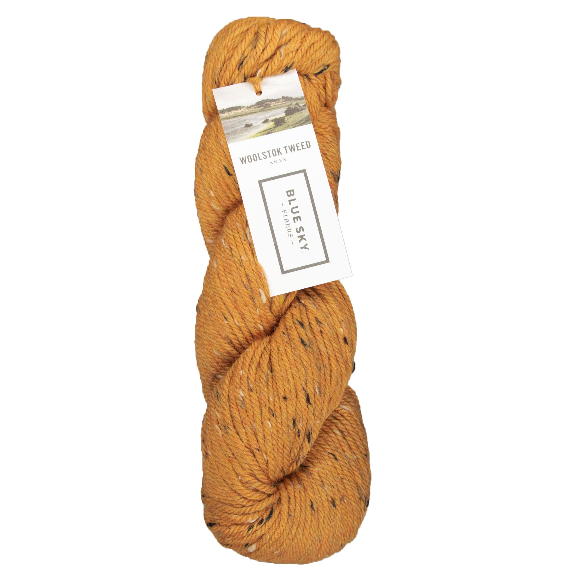 Blue Sky Fibers Woolstok Tweed (Aran) Yarn - 3313 Tiger Lily - Zoom Image
