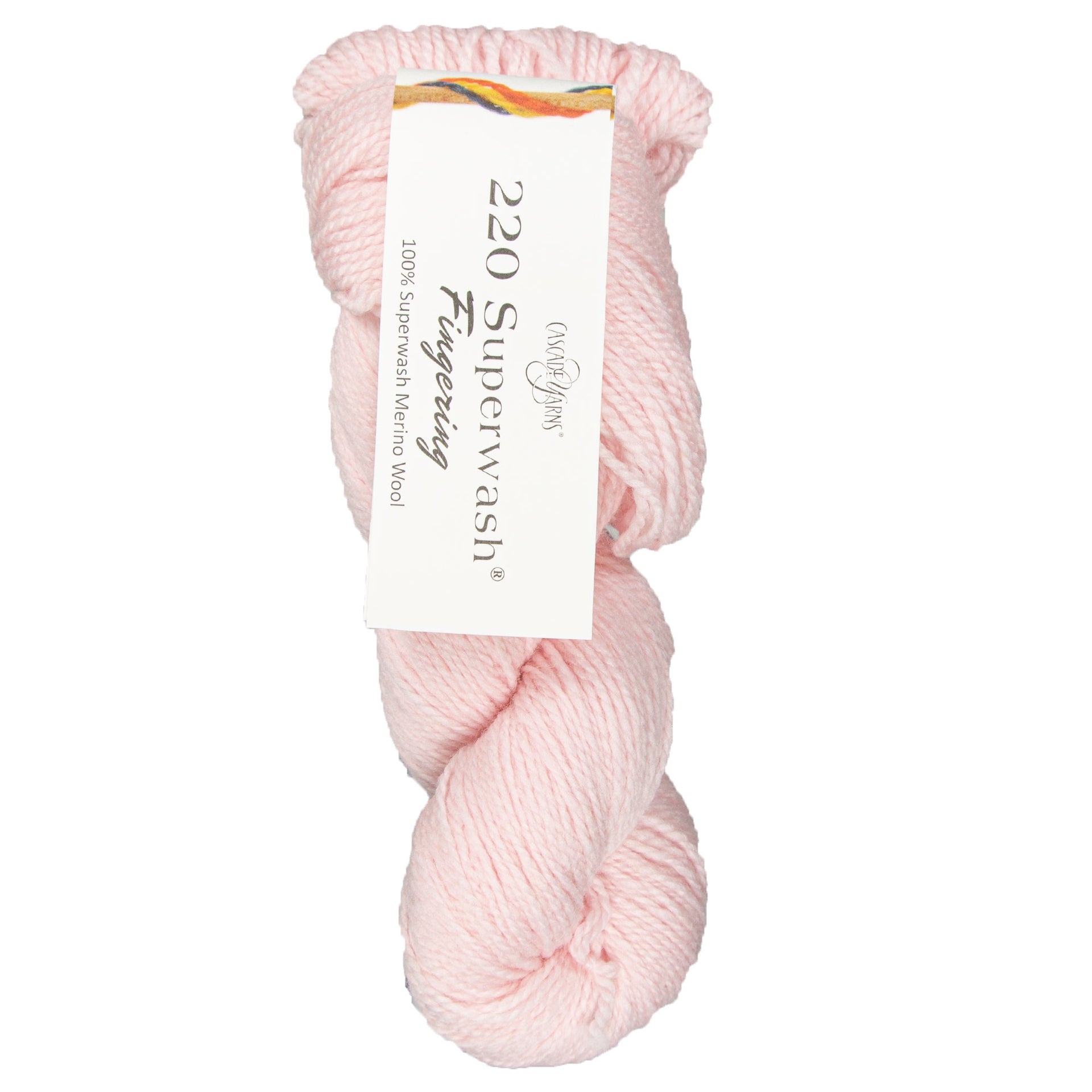 Cascade Yarns 220 Superwash Fingering Yarn - 123 Pink Pearl - Zoom Image
