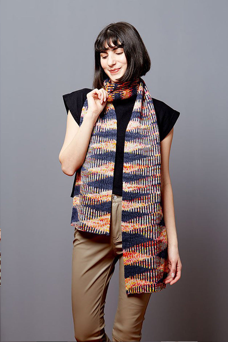 Gusto Wool Carmen Patterns - Flicker Scarf - PDF Download - Extra Image
