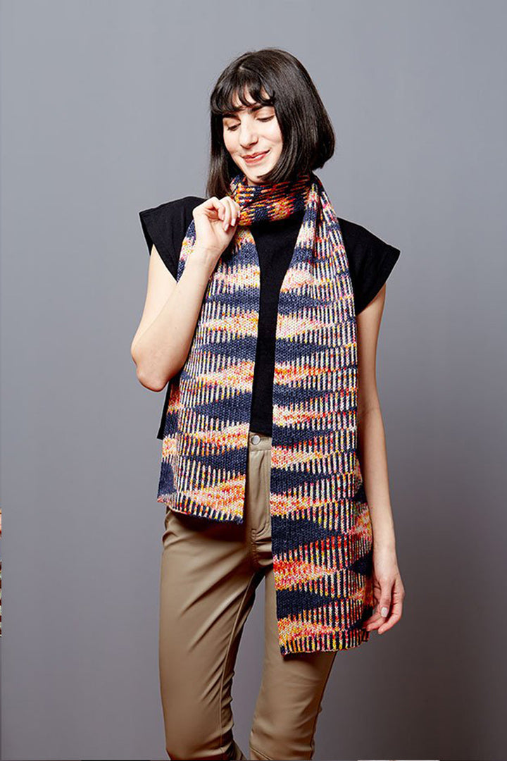 Gusto Wool Carmen Patterns - Flicker Scarf - PDF Download - Extra Image