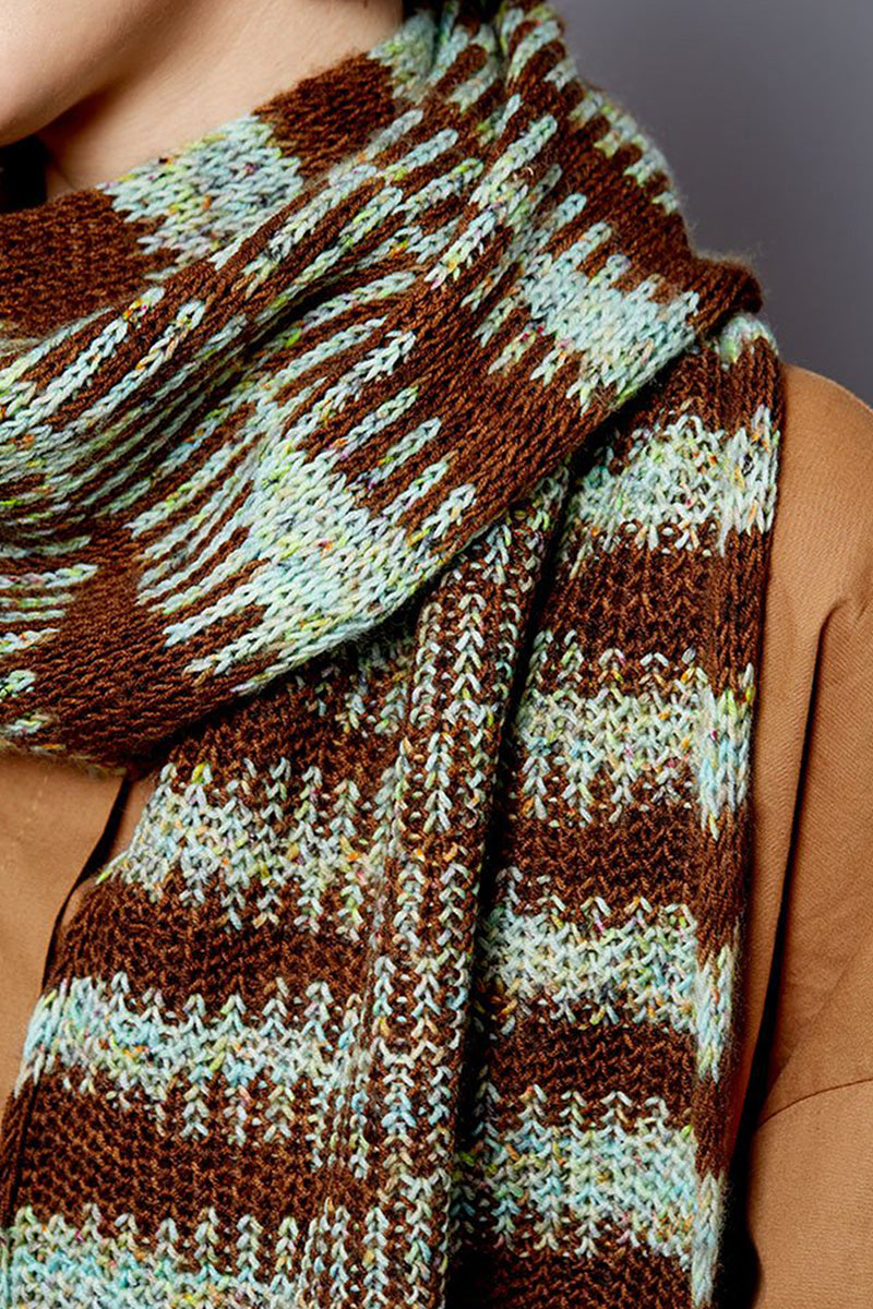 Gusto Wool Carmen Patterns - Flicker Scarf - PDF Download - Extra Image
