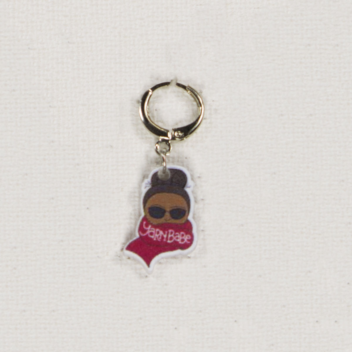 Jimmy Beans Wool Yarn Babe Accessories - Red Scarf Stitch Marker - Extra Image
