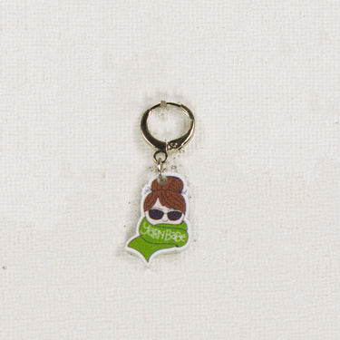 Jimmy Beans Wool Yarn Babe Accessories - Green Scarf Stitch Marker - Zoom Image