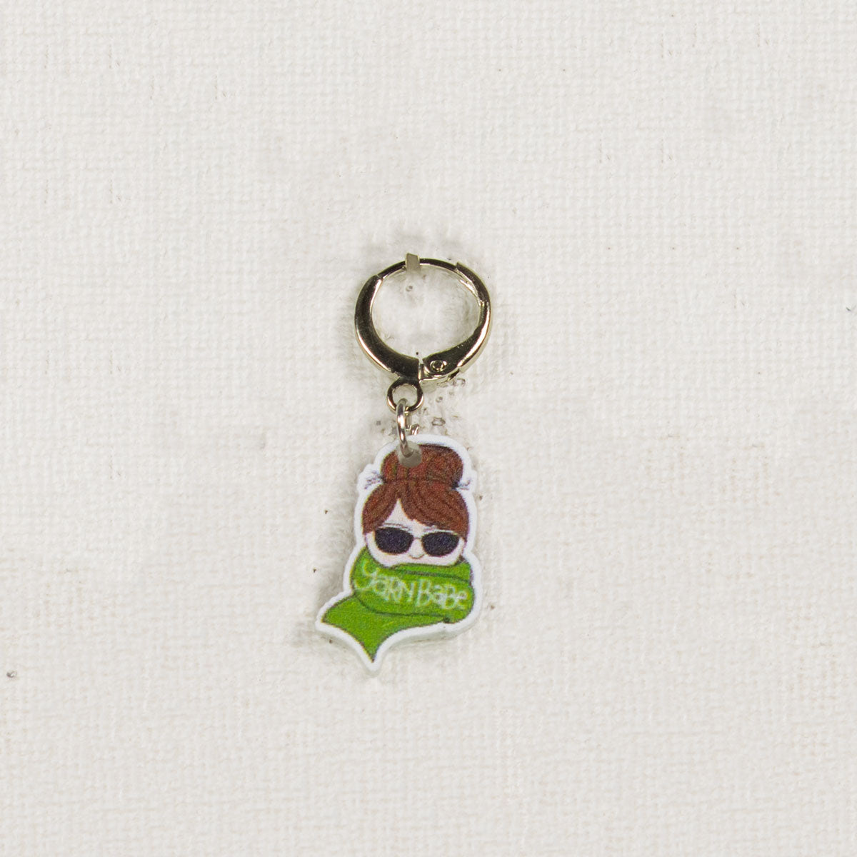Jimmy Beans Wool Yarn Babe Accessories - Green Scarf Stitch Marker - Extra Image
