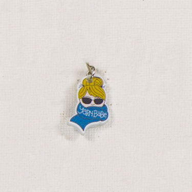 Jimmy Beans Wool Yarn Babe Accessories - Blue Scarf Stitch Marker - Zoom Image