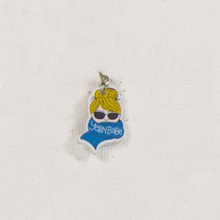 Jimmy Beans Wool Yarn Babe Accessories - Blue Scarf Stitch Marker - Zoom Image