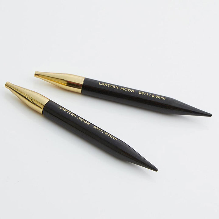 Lantern Moon Ebony Interchangeable Needle Tips - US 10.75 (7.00mm) - 5" - Extra Image
