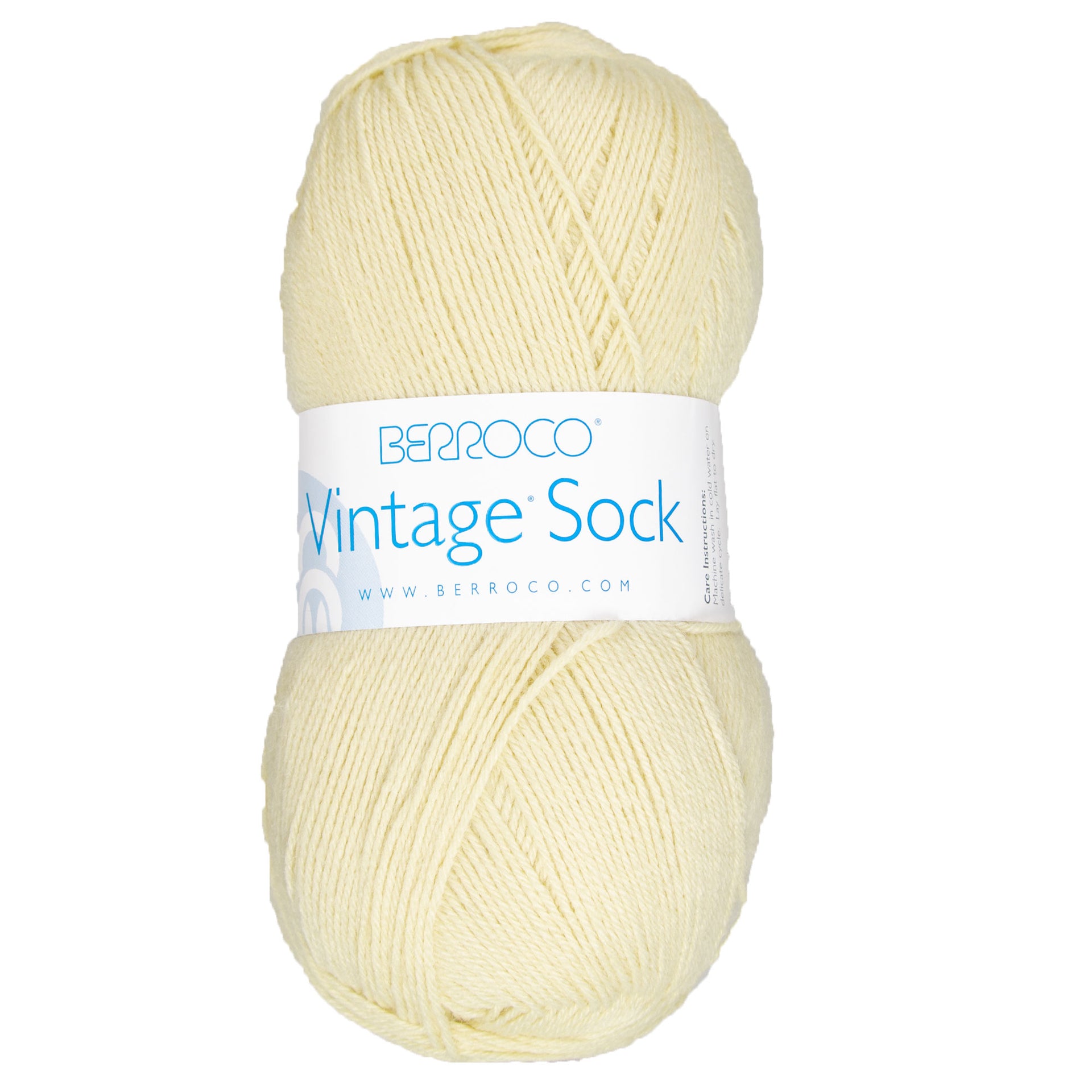 Berroco Vintage Sock Yarn - 12002 Buttercream - Zoom Image
