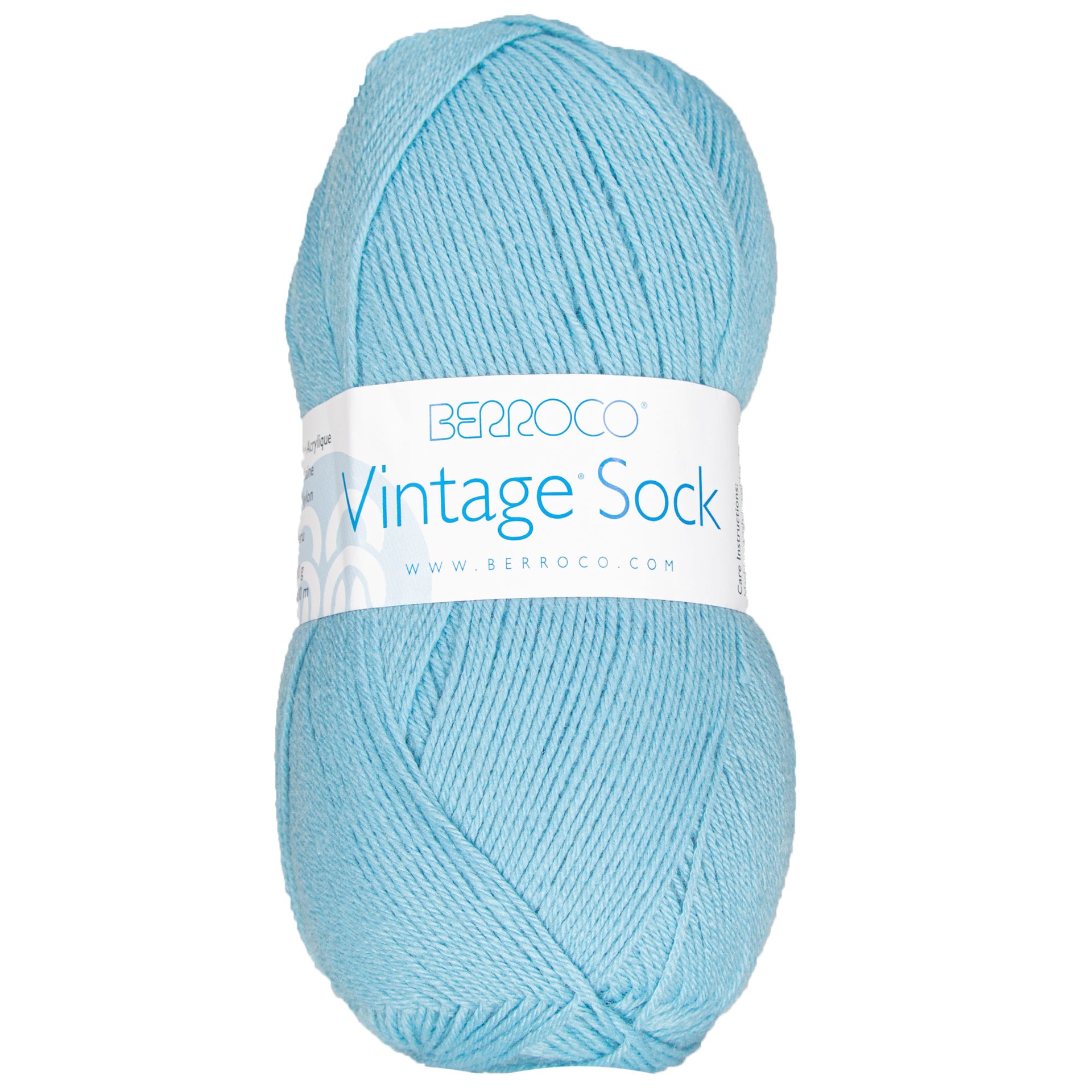 Berroco Vintage Sock Yarn - 12023 Sky Blue - Zoom Image

