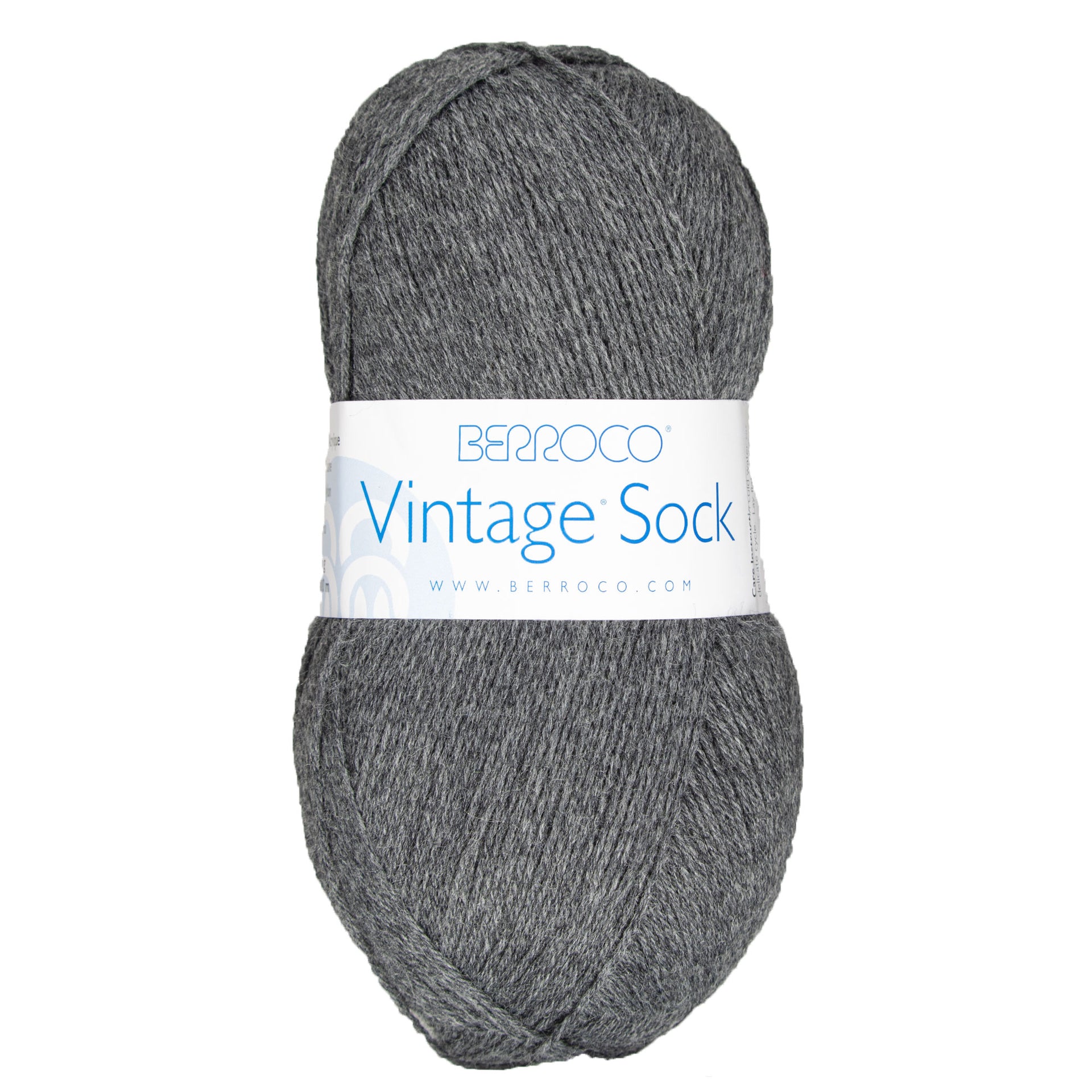 Berroco Vintage Sock Yarn - 12057 Cracked Pepper - Zoom Image
