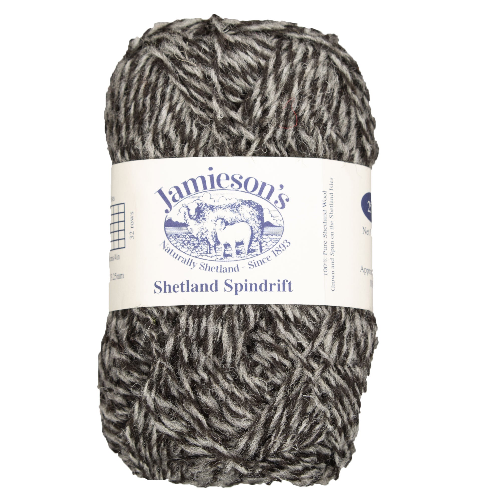 Jamieson's of Shetland Spindrift Yarn - 110 Black/Sholmit - Zoom Image