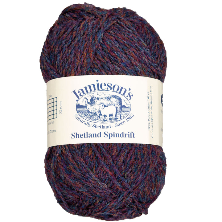 Jamieson's of Shetland Spindrift Yarn - 294 Blueberry - Zoom Image