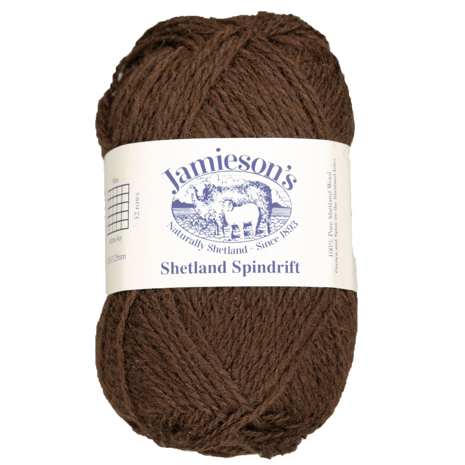 Jamieson's of Shetland Spindrift Yarn - 880 Coffee - Zoom Image
