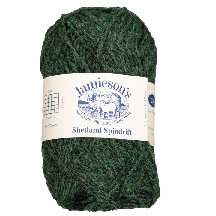 Jamieson's of Shetland Spindrift Yarn - 336 Conifer - Zoom Image