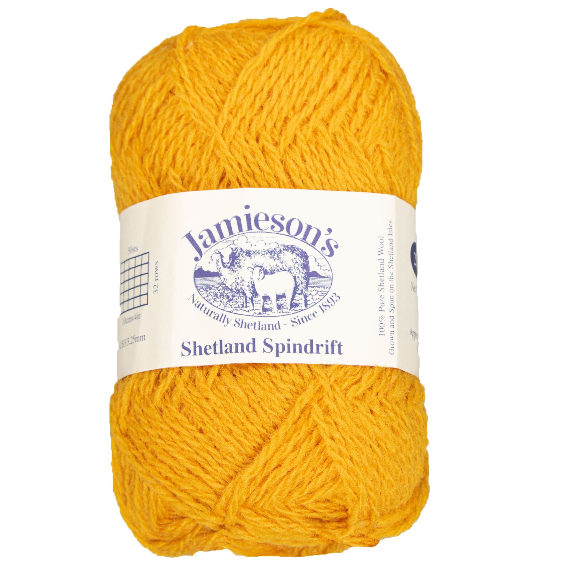Jamieson's of Shetland Spindrift Yarn - 410 Cornfield - Zoom Image
