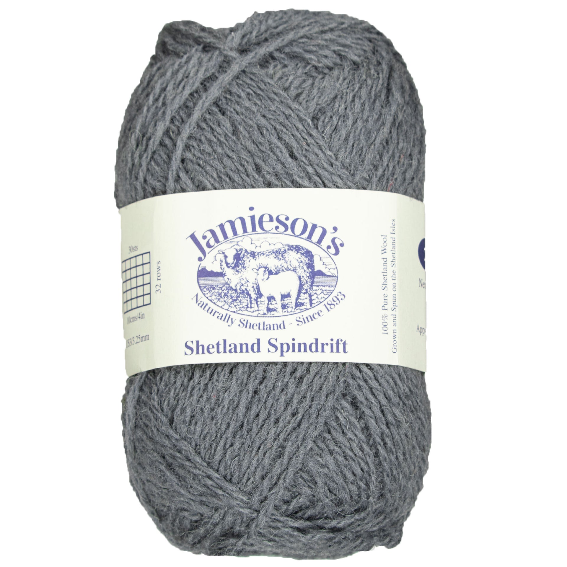Jamieson's of Shetland Spindrift Yarn - 630 Dove - Zoom Image
