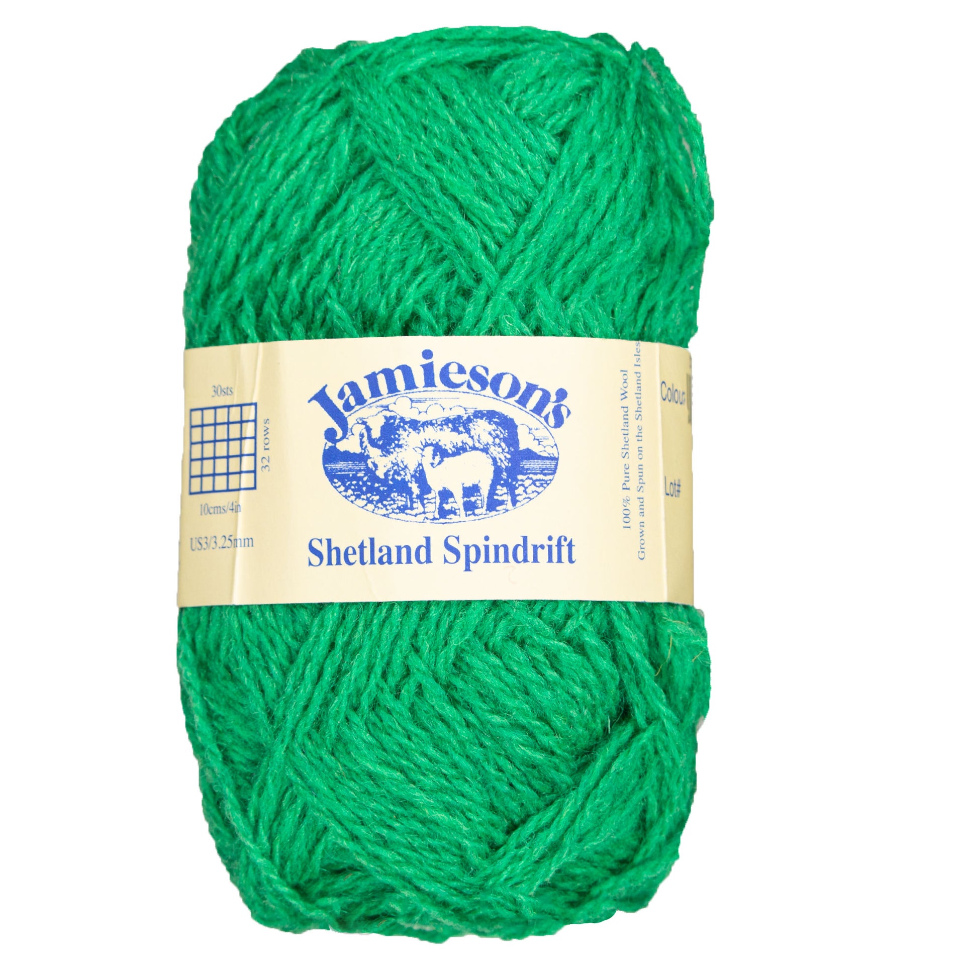 Jamieson's of Shetland Spindrift Yarn - 792 Emerald - Zoom Image

