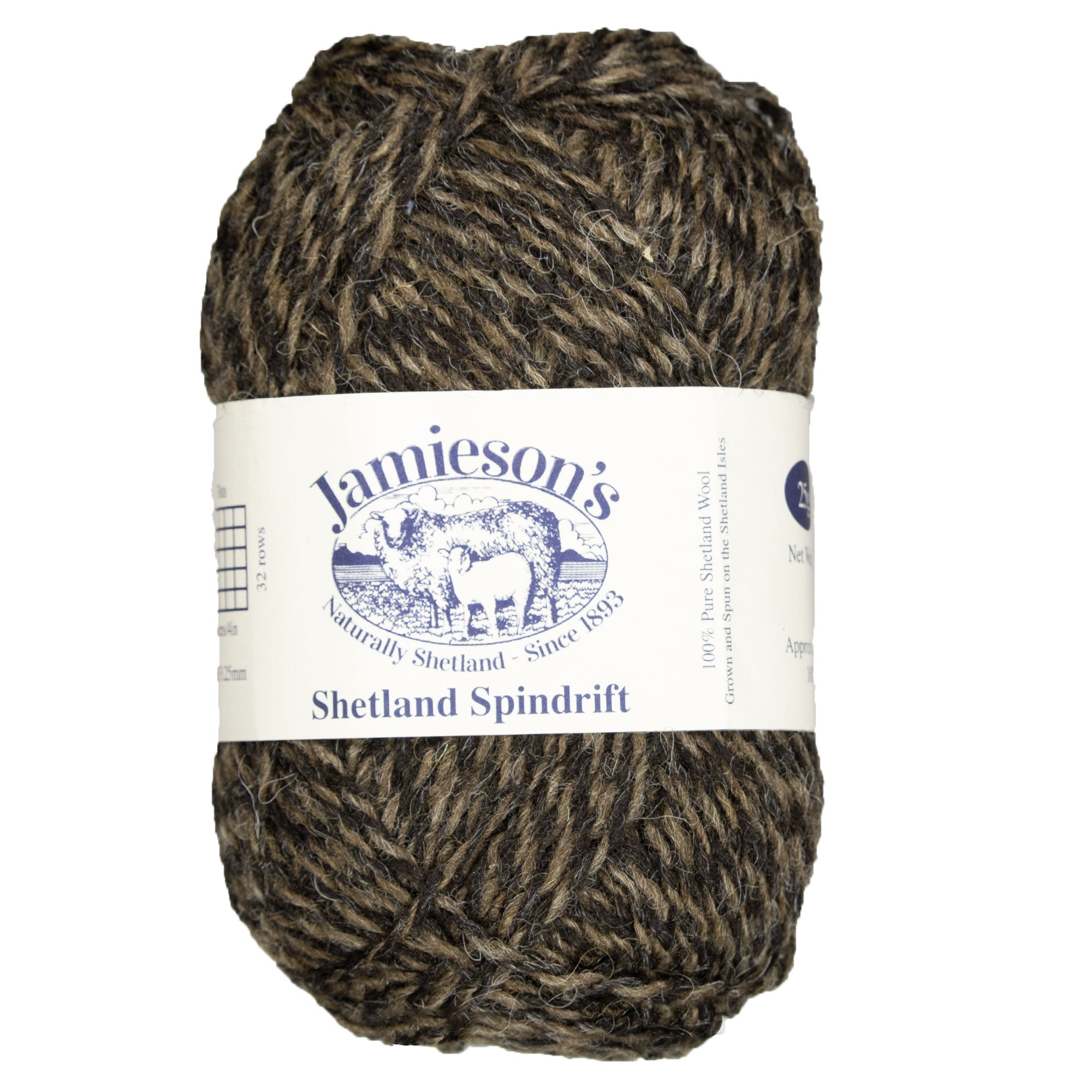 Jamieson's of Shetland Spindrift Yarn - 117 Moorit/Black - Zoom Image