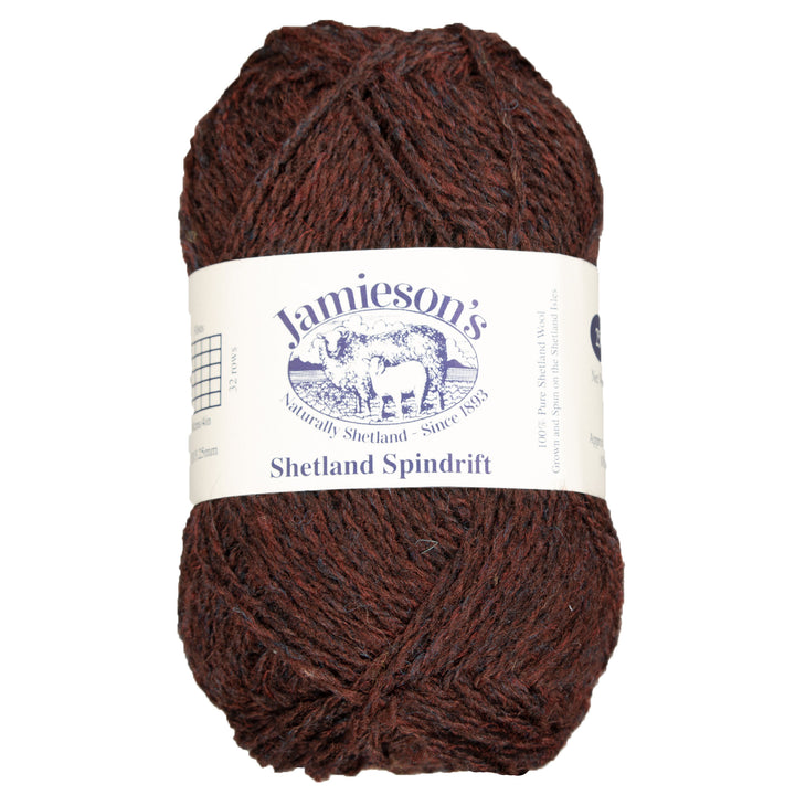 Jamieson's of Shetland Spindrift Yarn - 198 Peat - Zoom Image