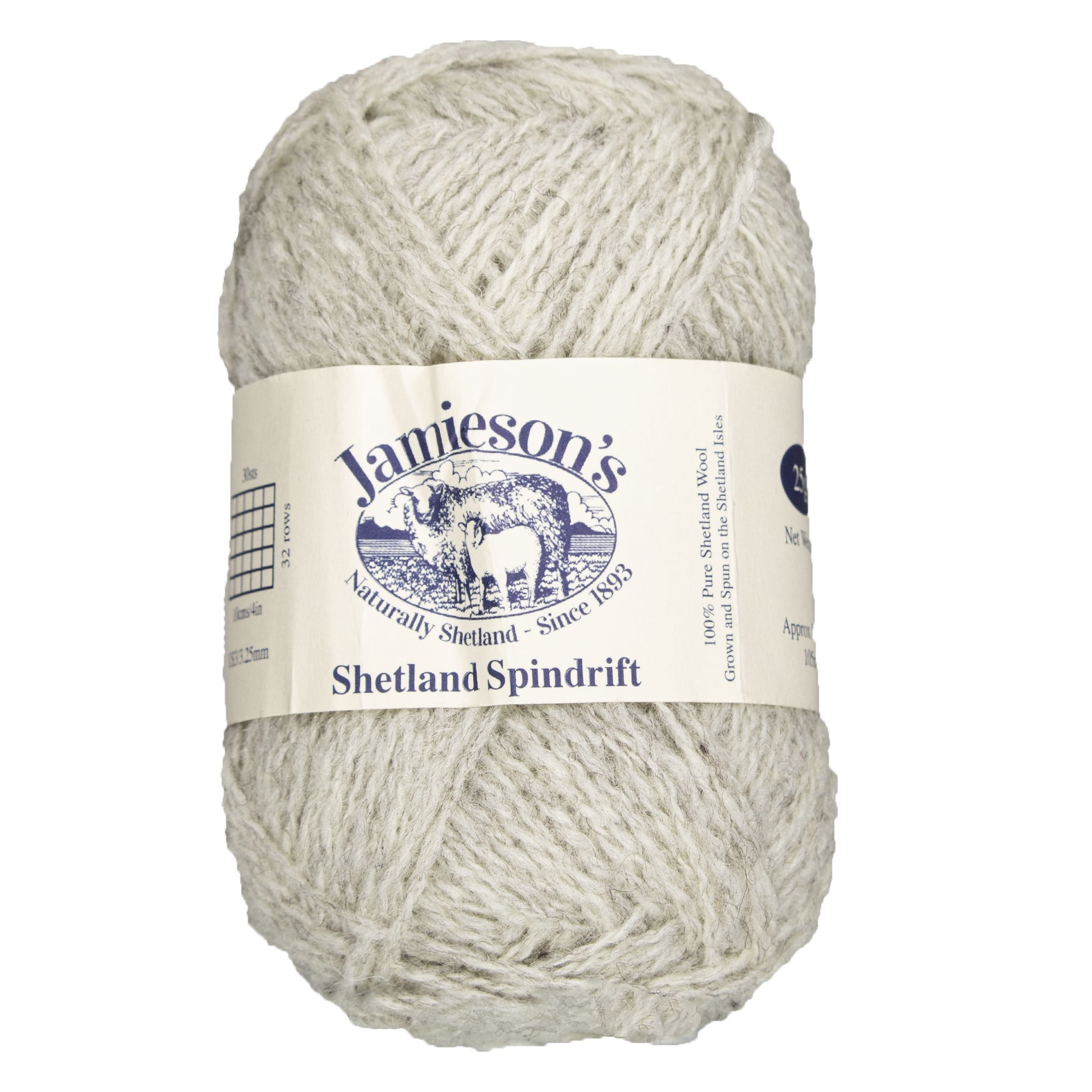 Jamieson's of Shetland Spindrift Yarn - 127 Pebble - Zoom Image
