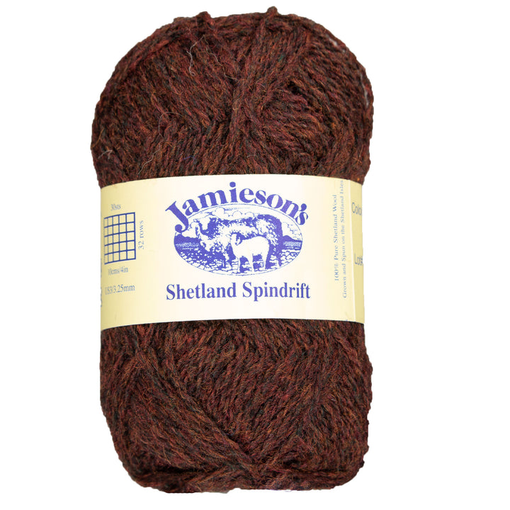 Jamieson's of Shetland Spindrift Yarn - 242 Ruby - Zoom Image