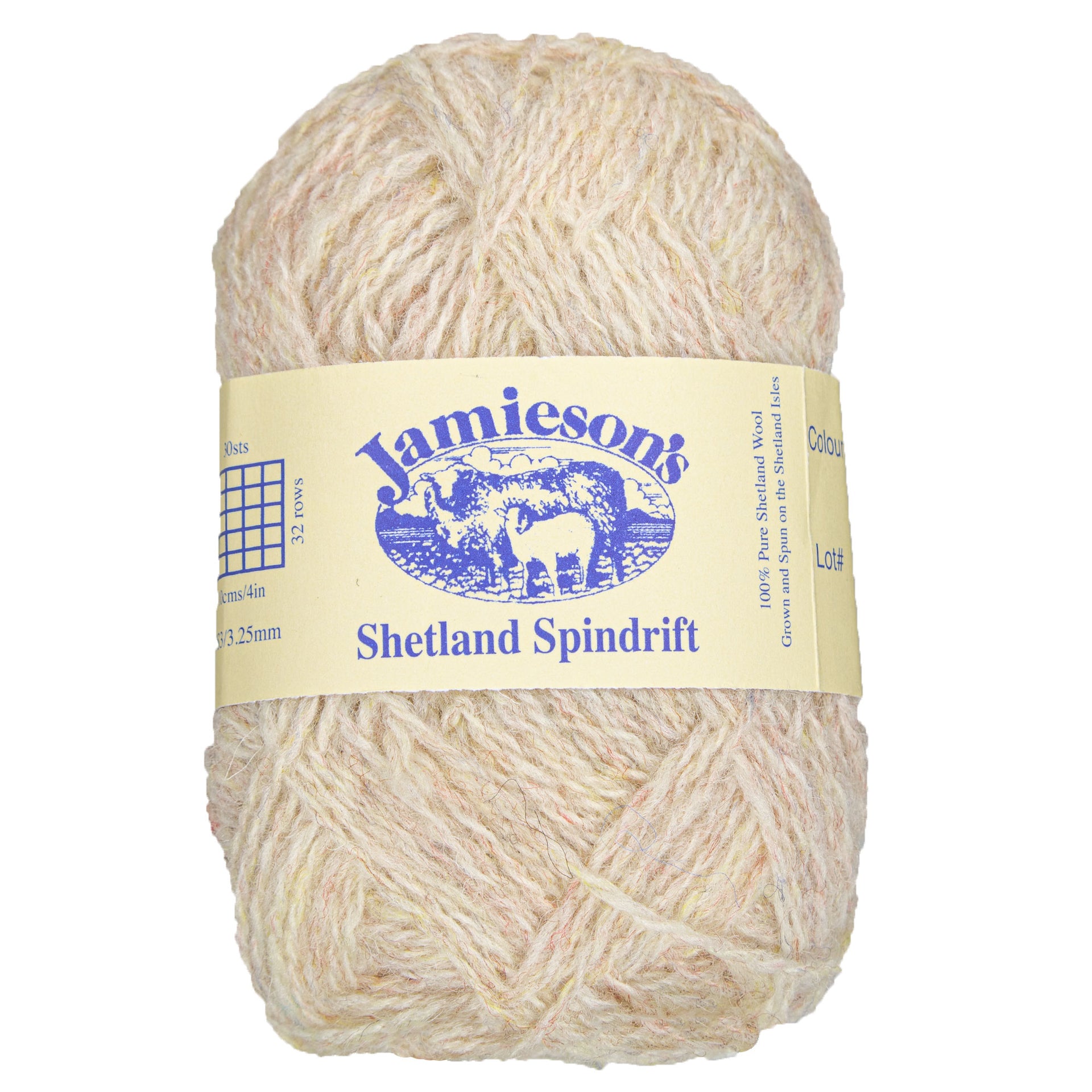 Jamieson's of Shetland Spindrift Yarn - 183 Sand - Zoom Image
