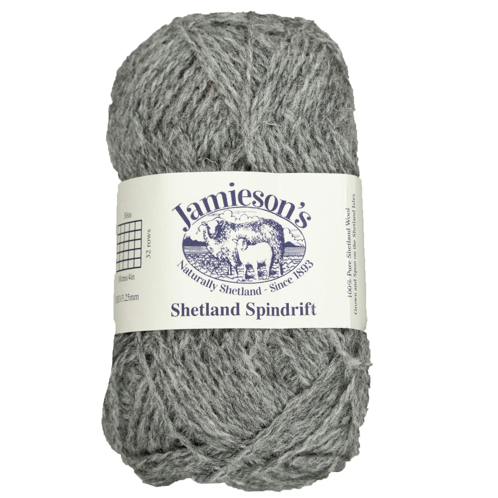 Jamieson's of Shetland Spindrift Yarn - 320 Steel - Zoom Image
