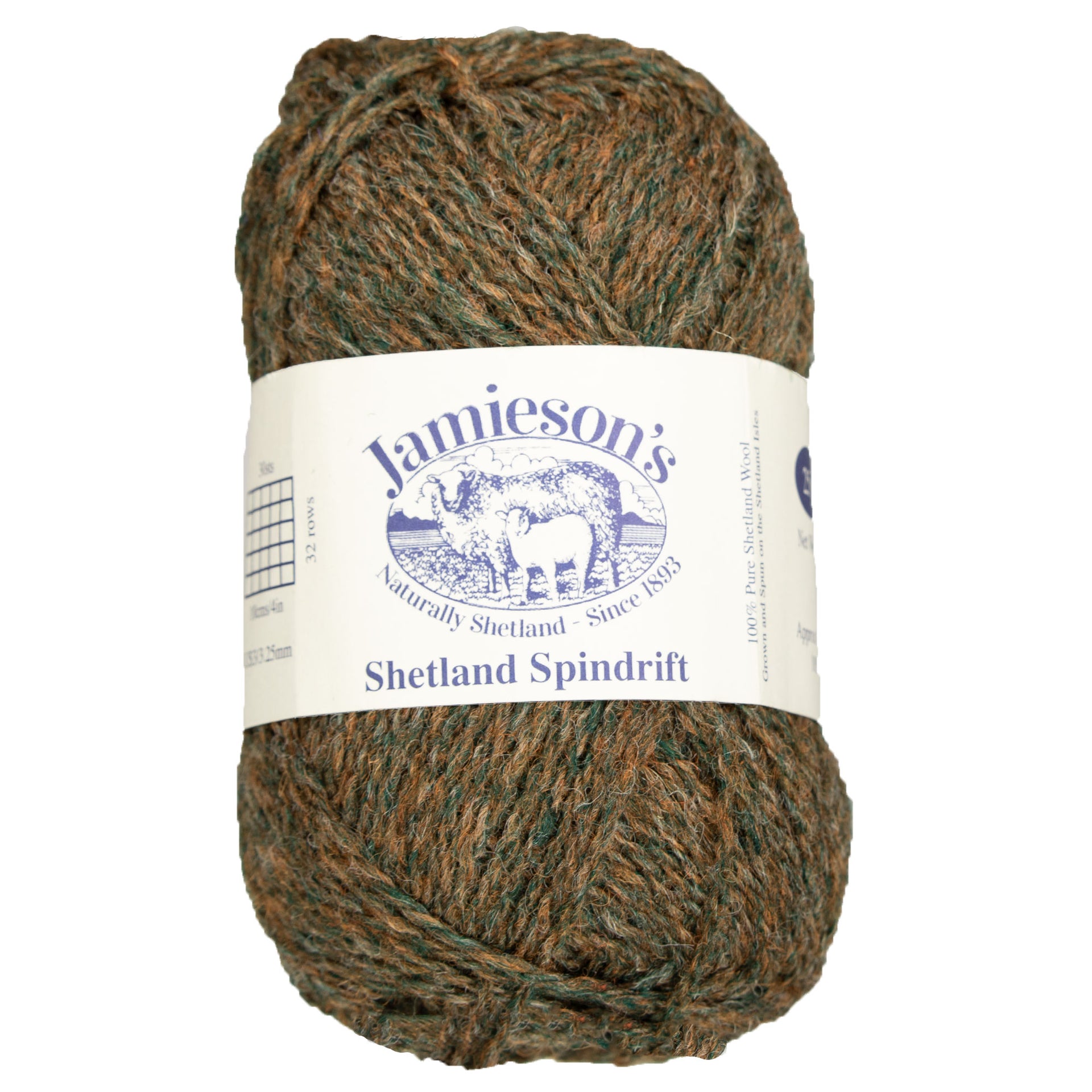 Jamieson's of Shetland Spindrift Yarn - 241 Tan Green - Zoom Image
