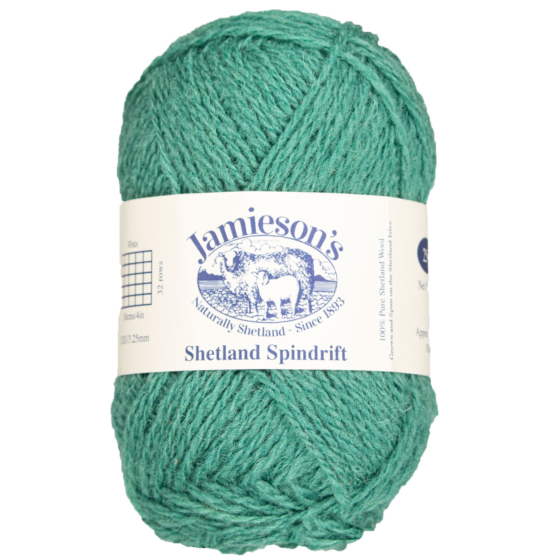 Jamieson's of Shetland Spindrift Yarn - 772 Verdigris - Zoom Image
